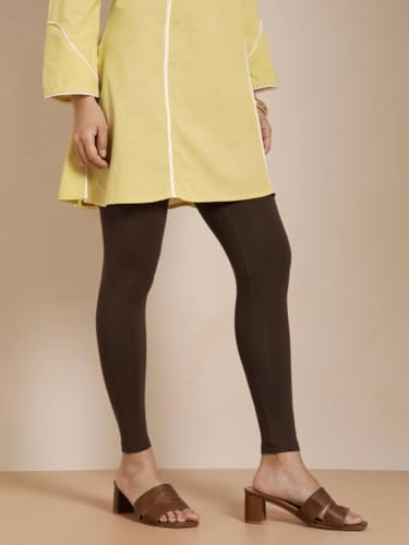 Image of TWIN BIRDS Women Viscose Ankle Leggings | Stretchable Kurti Wear Bottom