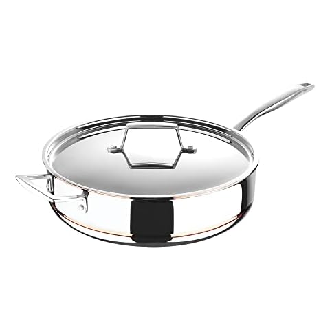 MasterPRO Argent 5CX Schmorpfanne mit Kupferkern, 5-lagig, 5,7 l Cover
