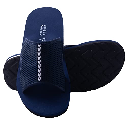 Image of SHOPOFLUX Ortho First Slider Slippers for Men | Orthopaedic Doctor Chappal Flip-Flop Footwear and House Slippers for Gent's and Boy's