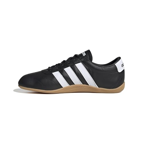 Adidas Womens Grand Court Low Top Black/White/Gum 7.5