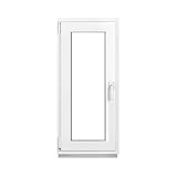 Framex Kellerfenster Fenster Kunststofffenster Weiß Breite x Höhe 45 x 115 cm (450 x 1150 mm) 3-Fach (32 mm) Dreh Kipp DIN Rechts - Premium