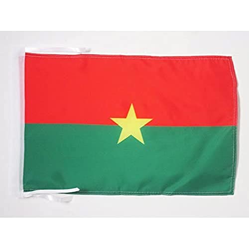 AZ FLAG, Burkina Faso Flag, 18'' x 12'', 100% Polyester Burkinabé Small Banner with Two Cords, Fade Resistant, Vivid Colors