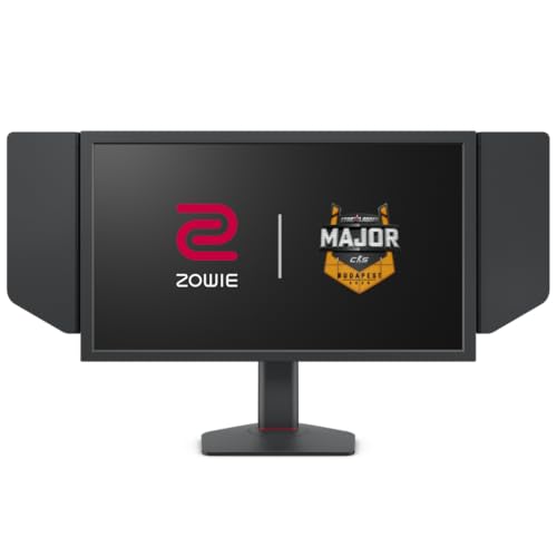 BenQ Zowie XL2586X+ 24 Zoll 600Hz Gaming Monitor für Esports, Fast TN, DyAc 2, 1080p, HDMI 2.1 X3, DisplayPort 1.4, XL Setting to Share, S Switch, Shielding Hood, Höhenverstellung, Progamer Base