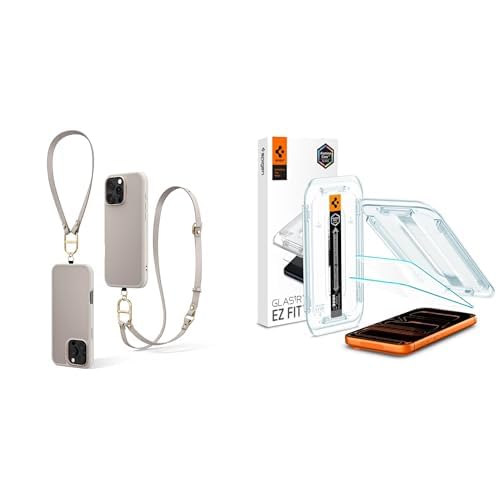 Spigen Ciel by CYRILL iPhone 16 Pro Max Askılı MagSafe Kılıf Kajuk Mag Hava Kanalı Teknolojisi™ Spigen iPhone 17 Pro Max / 16 Pro Max Cam Ekran Koruyucu