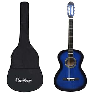 Apcsa APCSA-31912 Konzertgitarre Anfänger-Set Blau 4/4
