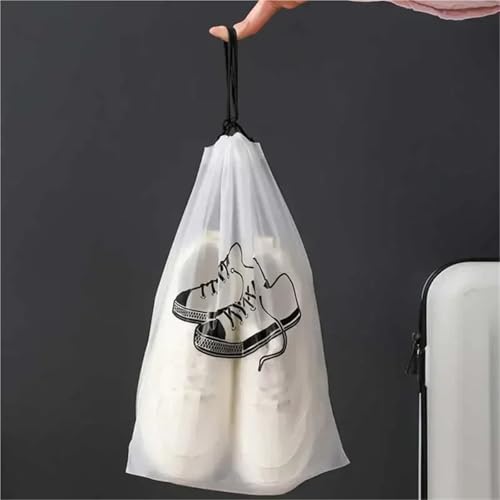 Bolsa de zapatos de viaje transparente impermeable para maleta de 25x36 cm 3