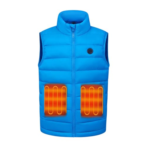 Kids Heated Vest with 3 Heating Zones - Electric Lightweight Zip Up Warm Heated Jacket USB Charging Heated Coat2