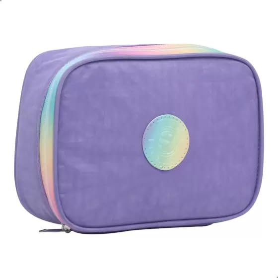 Estojo Escolar Box Organizador Grande 100 Pens Feminino - Yepp (Lilás)