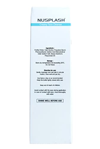 OPERIO Nusplash Creamy Face Cleanser (Pack of 2 * 125ml)