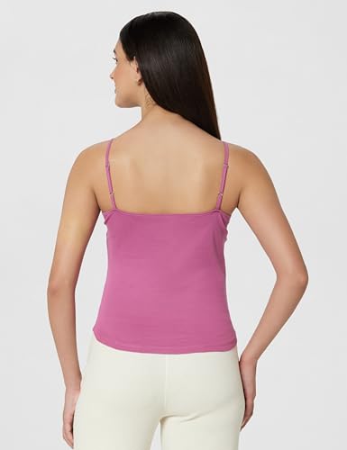 Image of Van Heusen Women's Everyday Cotton Cami | Relaxed Fit | Anti‑Bacterial Tech | Keeps You Dry and Fresh | Sweat Absorbent | Spaghetti Camisole | Color Fresh | Stays 11203|Available in Pack of 1 & 2