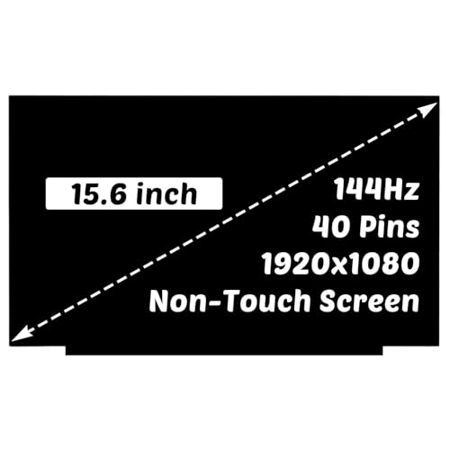 Image of B156HAN08.0 Replacement for MSI Katana GF66 11UG-220 LCD Screen 1920X1080 15.6 inch 40 Pins 144Hz LED Display Digitizer Panel (for Non-Touch Screen Only)