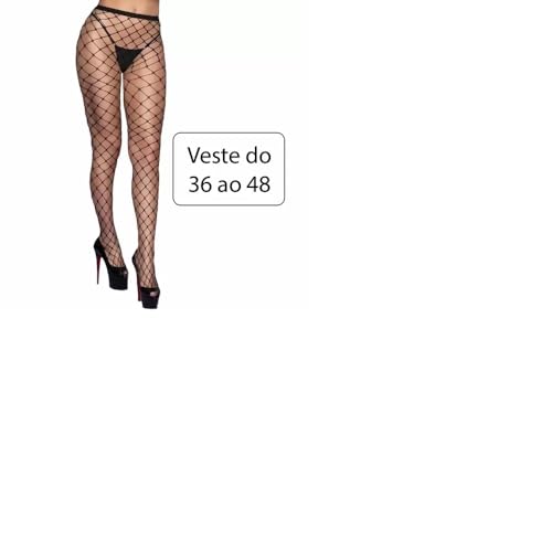 Meia Calça Arrastão Trama Grande Yaffa