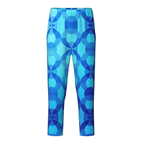 Pajama Pants Pajama Bottoms with Elastic Waistband Sleepwear Lounge Pants, Water Waves