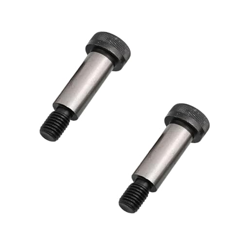 TopHomer 2PCS Hexagonal Shoulder Bolts, Alloy Steel, M5/M6/M8 Threaded, Shank Length 16-55mm, Easy Installation, for Home Decoration and Industrial Building (￠6.5*M5*20)