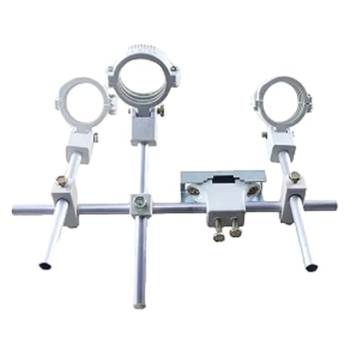 Vjsujehgy Support de Fixation pour Support de Tête KU Band Pouvant Contenir Jusqu'à Quatre LNB Satellite pour Antenne Ku à Une Seule Parabole pour...