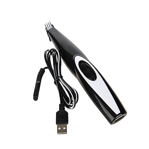 COLLBATH 1Pc Electric Pet Clippers with Ceramic Cutter Blades Professional Dog and Cat Hair Trimmer for Grooming Durable Design Easy to Clean and Change Blades Black