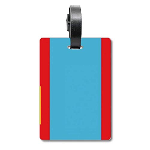 Étiquette d'identification Mongolie en plastique pour valise cabine rigide