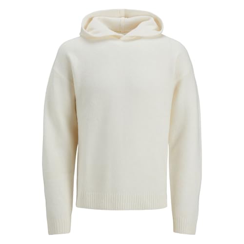 JACK & JONES Jorollie Knit Hood Styd Aw24, Crudo, XL para Hombre