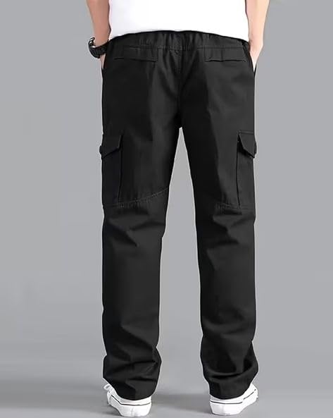 Image of Vikita Enterprise Men's Relaxed Fit Cotton Cargo Pant with Full Length and Zipper Closure Type | Mens Cargo Pants with Pocket