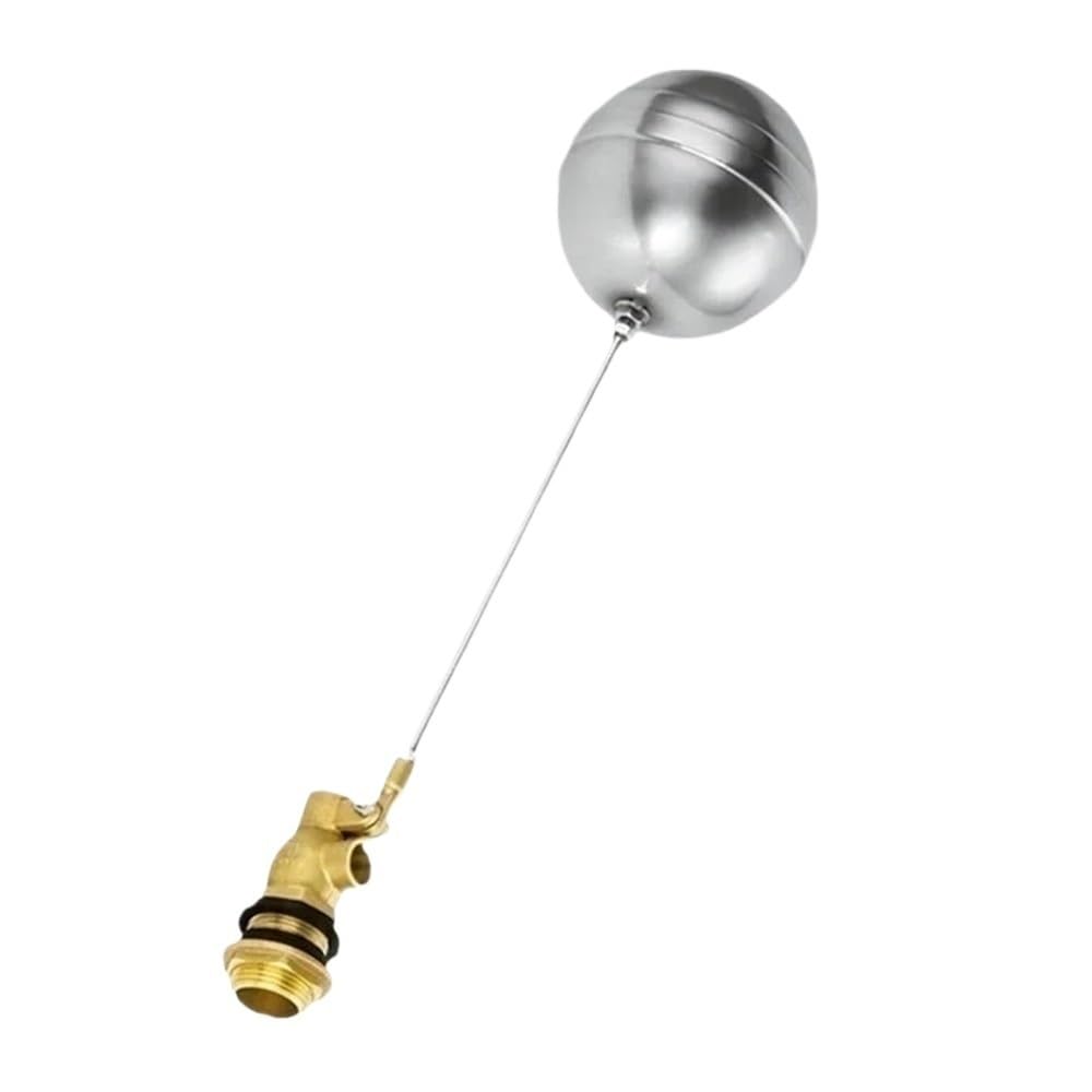 Float Ball Valve 1pc Brass Floating Ball Valve 1/2inch 3/4inch 1inch, Durability Float Stem for Agricultural Irrigation(DN25)