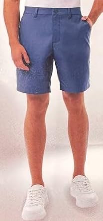 32 Degrees Men's Twill Tech Short (Blue, 36)
