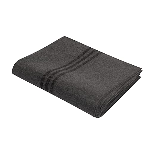 Image of Rothco German Army Bundeswehr Type Blanket, Grey with Black Stripes