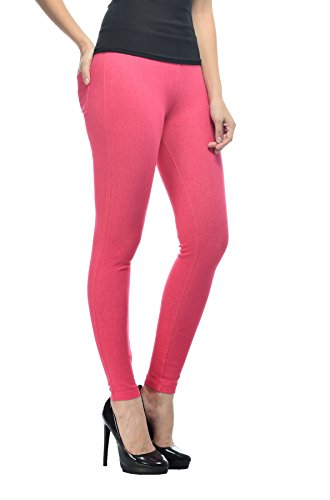 Image of Frenchtrendz Women's Skinny Fit Mid Rise Stretchable Cotton Spandex Jegging Pull On (XS-4XL)