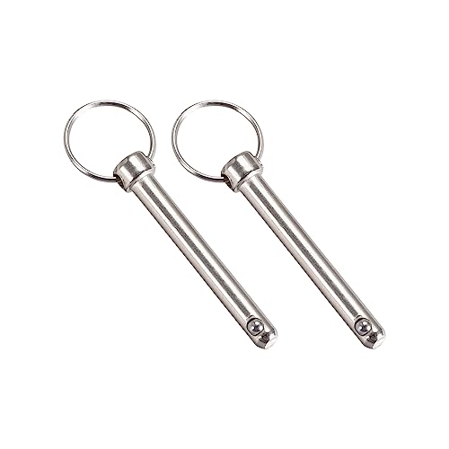 METALLIXITY Schnellspanner Stifte (8mmx60mm) 2Stk Karbonstahl Ziehen Pin - für Schiffbau Schiffausrüstung Boot Oben METALLIXITY Schnellspanner Stifte (8mmx60mm) 2Stk Karbonstahl Ziehen Pin - für Schiffbau Schiffausrüstung Boot Oben