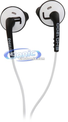 Image of Philips ActionFit SHQ1200WT /28 In-ear Headphones (Black and White)