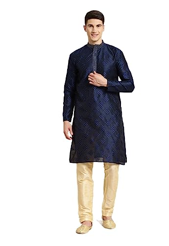 Sojanya (Since 1958 Men'S Jacquard Silk Self Design Indian Traditional Ethnic Dresses Only Long Kurta