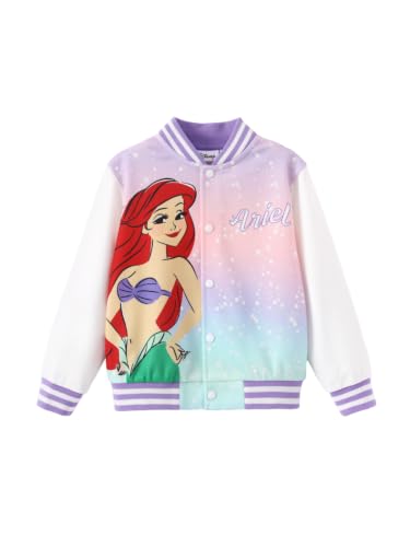 Image of Disney Girl & Boy Varsity Bomber Jacket Fall Sweatshirt Toddler to Big Kid | Officially Licensed Jacket with Mickey, Minnie, Spider-Man, Gwen, Toy Story, Cars, Frozen, Princess, Stitch, Zootopia Designs