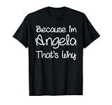 ANGELA Custom Mother Christmas Mom Girl Wife First Names Funny Personalized Birthday Women Name Gift Idea T-Shirt