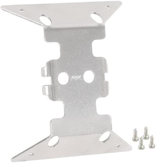 KYX Carreras De Acero Inoxidable Chasis Placa Protectora De Placa De Protección De La Patineta Accesorios Para 124 RC Crawler Car Axial AX24