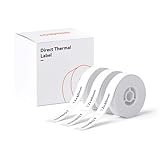 NIIMBOT ラベルシール【3ロール】D110/D11/D101ラベルメーカー対応 JADENS対応 純正感熱ロール紙 感熱ラベルプリンター 印刷用紙 強粘着 耐水 宛名印刷 整理整頓 収納 値札 160枚入り/巻 12x40mm(白)