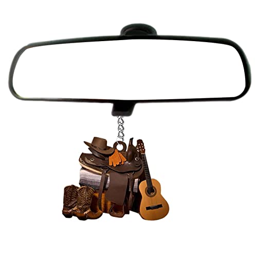 CHAODI Western Cowboy Sattel Acryl Anhänger - Personalisierter Sattel-Acryl-Anhänger | Retro Charm Decor Personalisierter Cowboy-Cowgirl-Anhänger für Pferdeliebhaber Cover