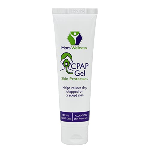 Mars Wellness CPAP Gel Skin Protectant 1oz Before and After CPAP Nose Mask Sealant Soothing and Calming Ideal for Dry Chapped Cracked Skin - 2 Pack