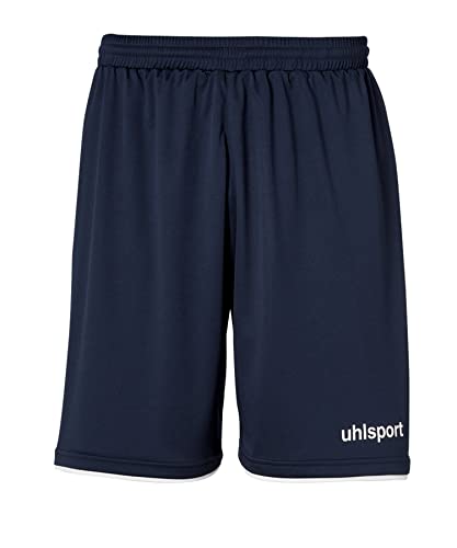 uhlsport Club Short de Football pour Homme, Homme, 100380610, Bleu Marine/Blanc, 140