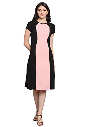 Image of PURVAJA Women's Fit & Flare Knee-Length Dress