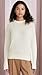 Theory womens Long Sleeve Cashmere Pullover Sweater, Ivory, Large US