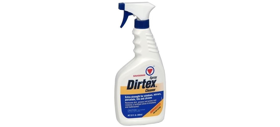 Savogran 10763 Dirtex Spray Cleaner Extra-Strength For Windows, Mirrors, Porelain, Tite and Chrome 22 oz