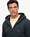 Superdry Men's Borg Lined Zip Hoodie, Dark Graphic Grey, L