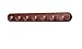 Spectrum Diversified Seven Hook Key Rack, Walnut Wood/Satin Nickel