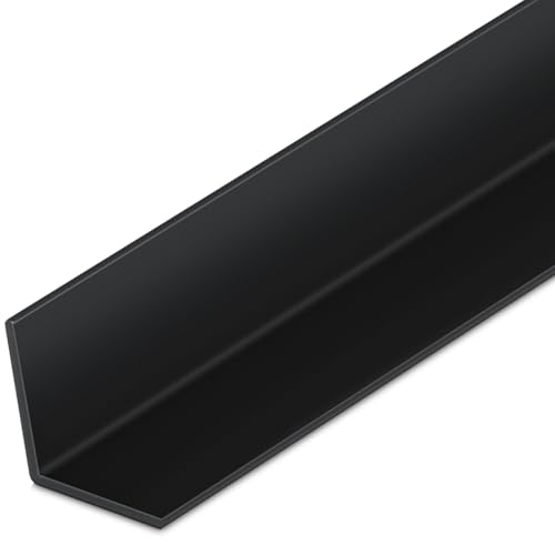 Image of Sasylvia 1 Pcs 1-1 /2 x 48 Inches Wall Corner Protector Guards, Avoid Scratching Scuffs, Black Vinyl Corner Trim Molding, Ease Install & Cleaning for Door Countertop Furniture Cabinet Protection