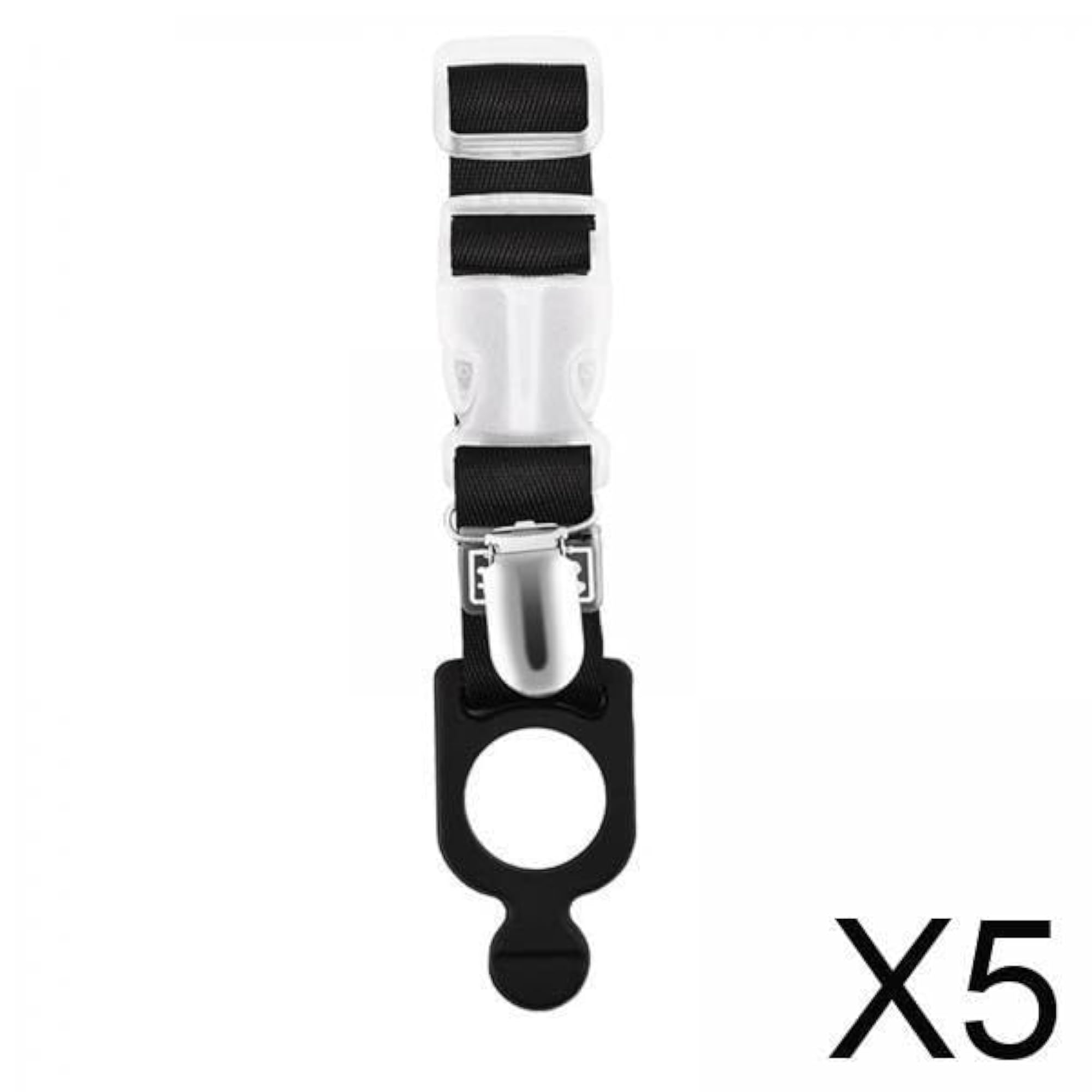 Suitcase Luggage Baggage Belt Gripper Strap, 5 Pack