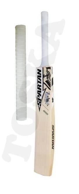 TOSKA Cricket Bat Full Size Popular Willow Spartan Cricket Bat with Extra One Grip for Tennis Ball, Leather Ball Rubber Ball, Plastic Ball (Men|Women) (White) (B09SX3Z3BW) Amazon Price History, Amazon Price Tracker