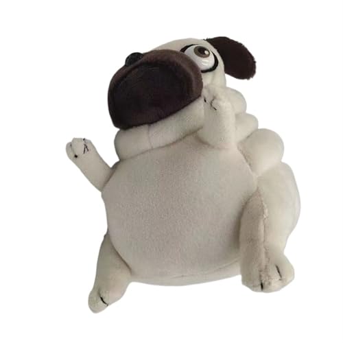 KUKUShining Süßes Mops Plüschtier Weiches Knuddeliges Stofftier für Kinder Hundefreunde und Einzigartiges Geschenk für Mops Liebhaber und Geburtstage(Pug)