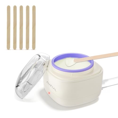 Women's Mini Facial Wax Kit with 50Pcs Mini Wooden Wax Sticks Refill, USB Heating Waxing Set for Face Lip Eyebrow Hair Removal, Home & Travel Use image 5