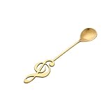 Cuchara de helado de aluminio, cuchara de agarre, Cucharas de postre Cuchara de acero inoxidable Cuchara de notas musicales Cuchara de café Cuchara de postre for helado Cuchara for revolver Accesorios