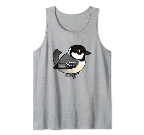 Cute Cartoon Old World Little Songbird Periparus Ater Tank Top