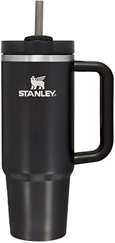 Image of STANLEY Quencher H2.0 Tumbler with Straw 30 oz | Flowstate 3-Position Lid | Cup Holder Compatible for Travel | Insulated Stainless Steel Cup | BPA-Free | Black Glow